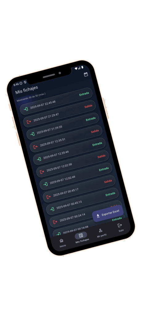 registro control horario app